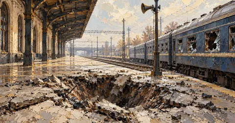 RÉCIT : Dnipro, le quai du train 866, l'alerte qui sonne et le drone russe qui laisse 14 morts