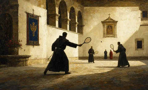 Le tennis moderne descend d'un jeu de paume né dans les monastères français