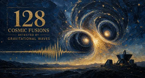 128 Cosmic Mergers Detected by Gravitational Waves in a Single Campaign