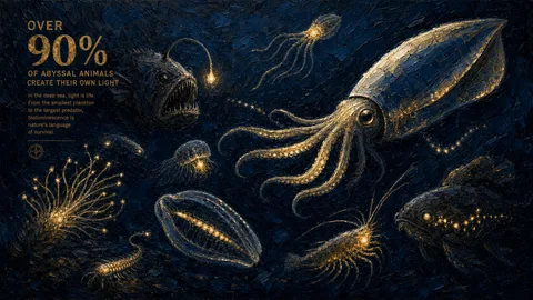 Plus de 90% des animaux des abysses fabriquent leur propre lumière
