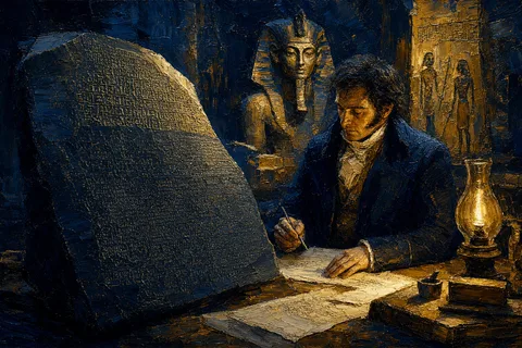 La pierre de Rosette a percé le secret des hiéroglyphes après 1400 ans de silence