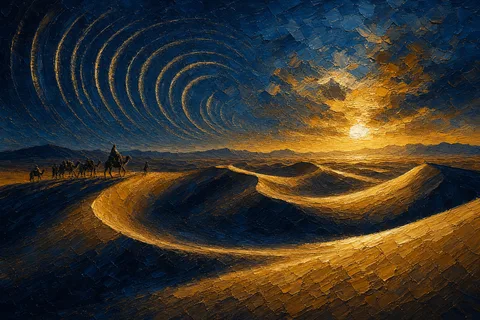 The desert dunes that sing a deep, unexplained sound