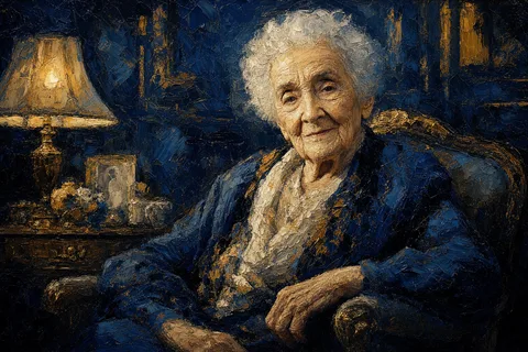 Jeanne Calment, humanity's oldest verified person, who once crossed paths with Van Gogh
