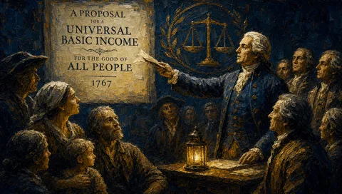 Universal basic income, an idea born among 18th-century revolutionaries