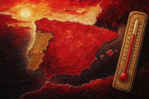Spain and Portugal gasp under their third summer heatwave
