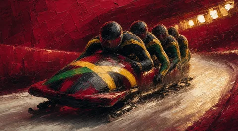 A Jamaican bobsled team reached the Winter Olympics without ever seeing snow
